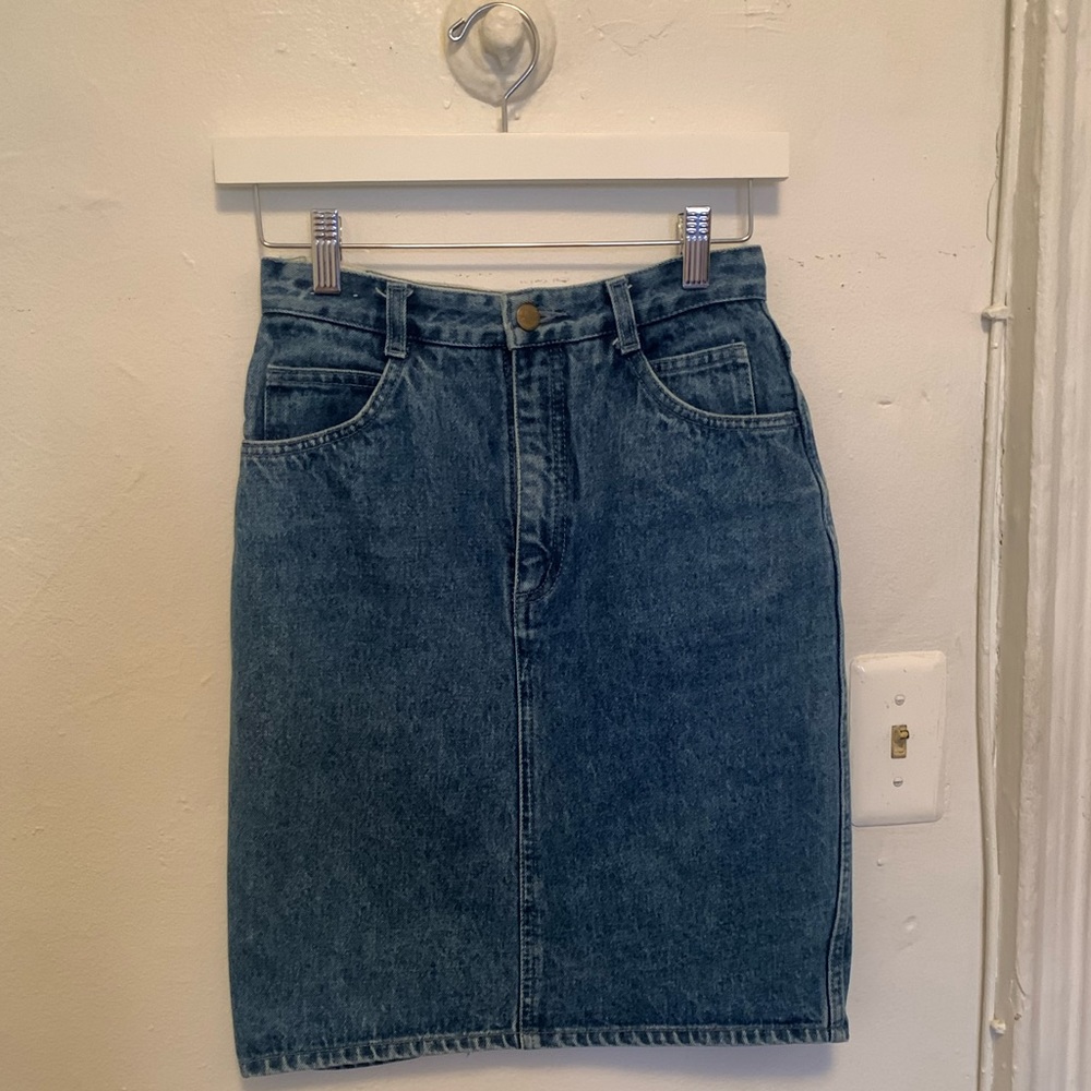 Vintage Denim Mini Skirt